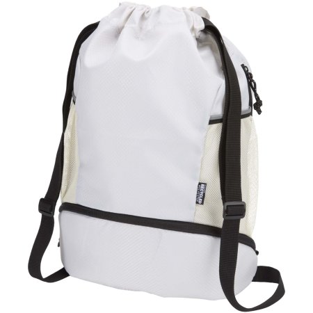 Sac de sport Nomad à cordon en matériaux recyclés certifiés GRS avec compartiment inférieur de 18 L