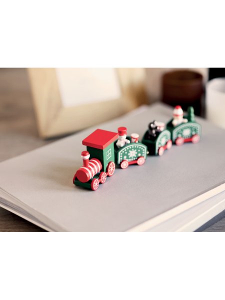 Train de Noël en bois