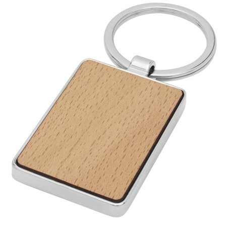 Porte-clés rectangulaire Mauro en bois de hêtre