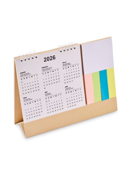 Calendrier de bureau avec mémo