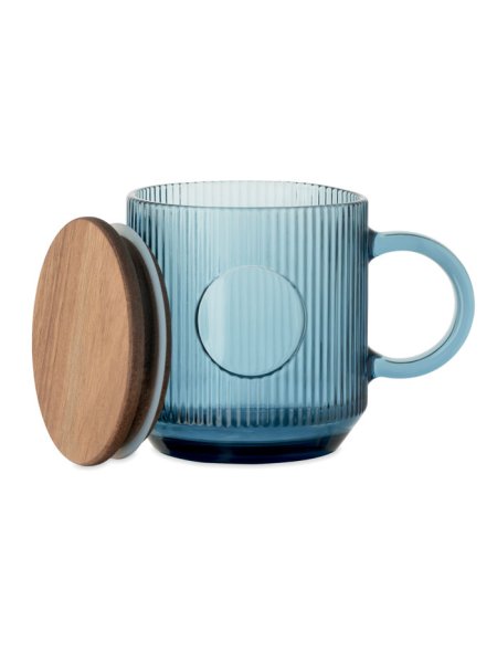 Mug en verre strié 300ml