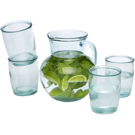 Ensemble Terazza de 5 pièces en verre recyclé