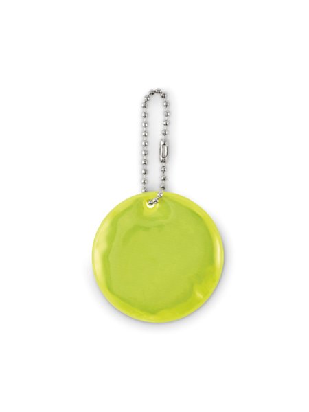 Porte-clés rond réfléchissant