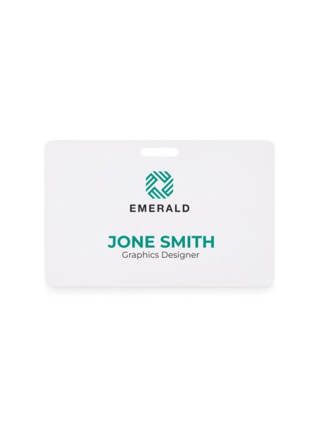 Badge pour lanyard 54 x 86 mm