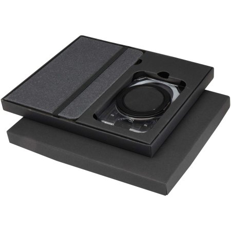 Coffret cadeau Kern avec carnet à couverture rigide A6 et portefeuille MagSafe 