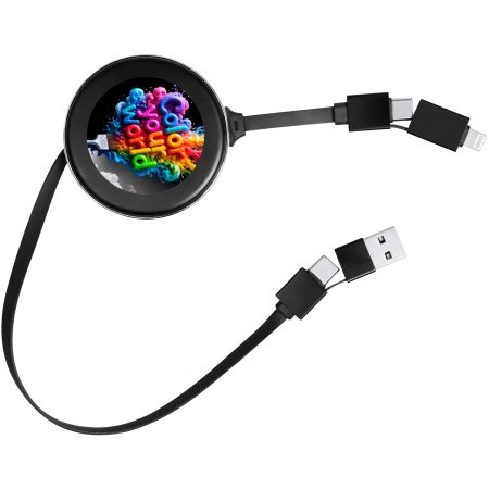 Câble rétractable 4 en 1 de 65 W SCX.design C42 