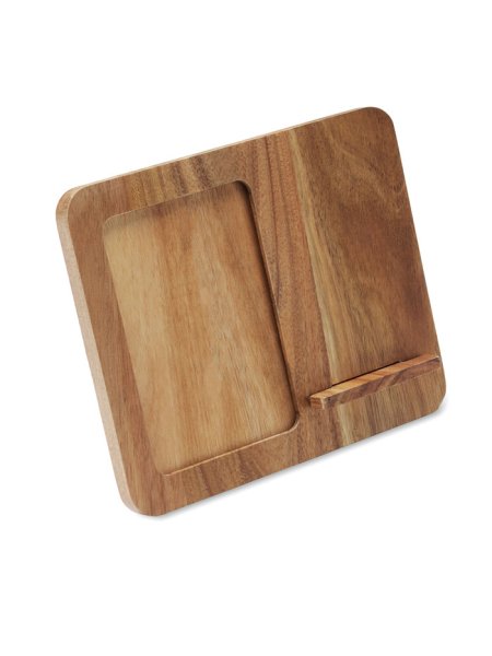 Cadre acacia et chargeur 15W