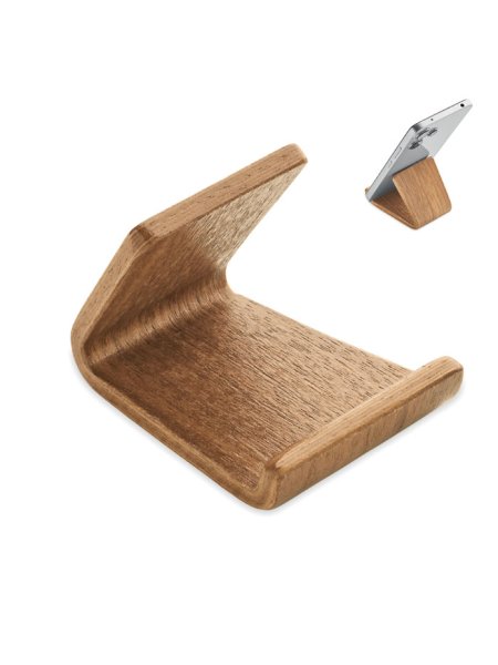 Support de téléphone en bois de no
