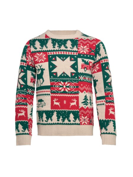 Pull de Noël tricoté S-M
