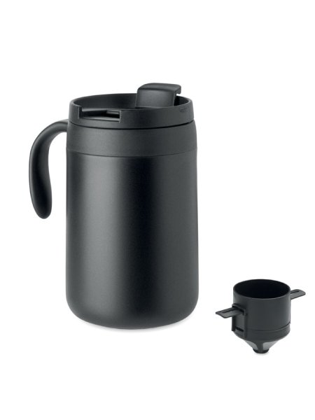 Mug double paroi filtre à café