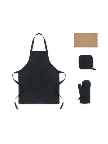 Set de cuisine en coton recyclé