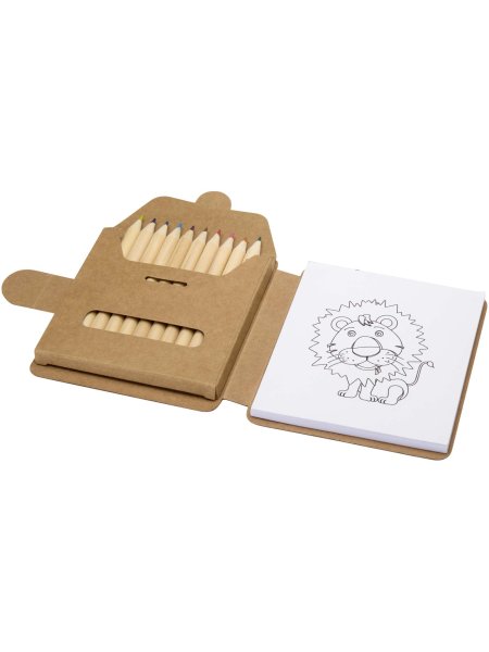 Bloc de dessin Chroma et coffret de crayons