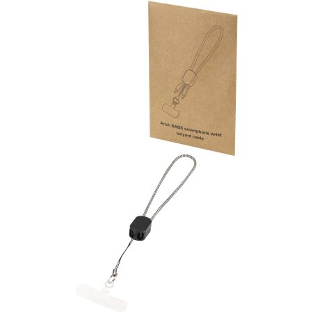 Lanyard de poignet recyclé Arich RCS avec câble de recharge Type-C de 20 W intégré