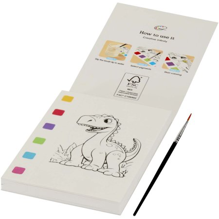 Livre de coloriage Quell et set de crayons pinceaux à eau