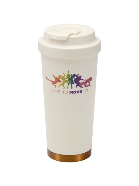 Gobelet isotherme à double paroi en acier inoxydable recyclé RCS Hampton, 480 ml