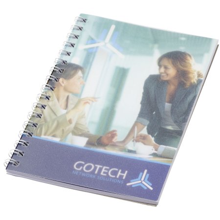 Cahier Desk-Mate® A6 à spirale avec couverture polypropylène